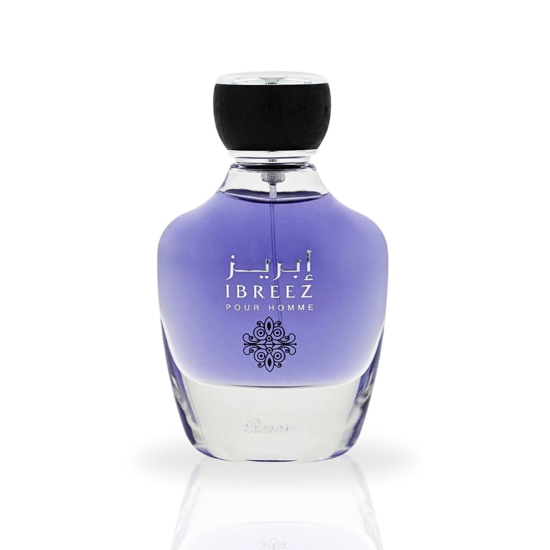 RASASI Ibreez Eau De Parfum Spray 100ML (3.38 OZ) Long Lasting Arabian Perfume for Men with Citrus, Lavender, Bergamot And Aquatic Notes - A Distinctive and...