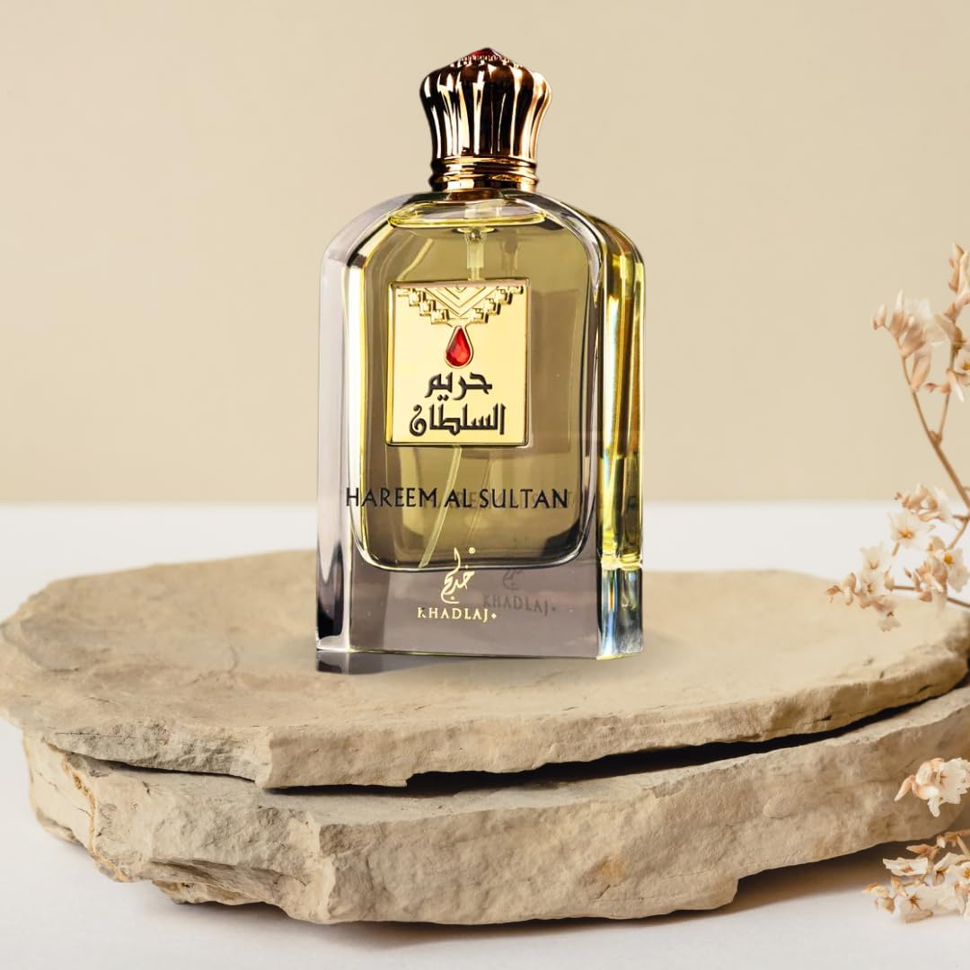Khadlaj Hareem Al Sultan Gold – Floral, Spicy, Oud, Woody – Eau de Parfum Spray Long-Lasting Fragrance for Unisex, 2.5 Ounce / 75ml