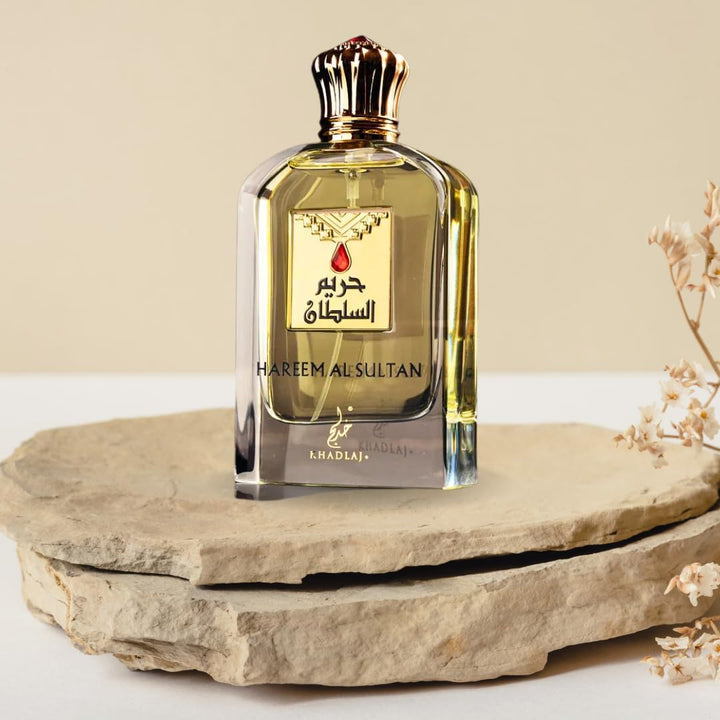 Khadlaj Hareem Al Sultan Gold – Floral, Spicy, Oud, Woody – Eau de Parfum Spray Long-Lasting Fragrance for Unisex, 2.5 Ounce / 75ml