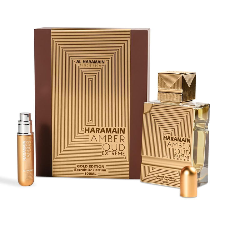 Al Haramain Amber Oud Gold Edition Extreme Eau De Parfum Spray 100ml (3.4 oz) - Long-Lasting & Refreshing Pure Perfume for Women & Men, Unisex Arabian Fragrance.