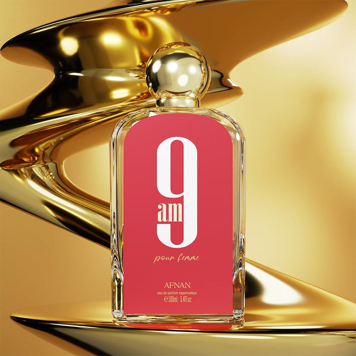 Afnan 9 AM Pour Femme Eau De Parfum, 3.4 Fl. Oz