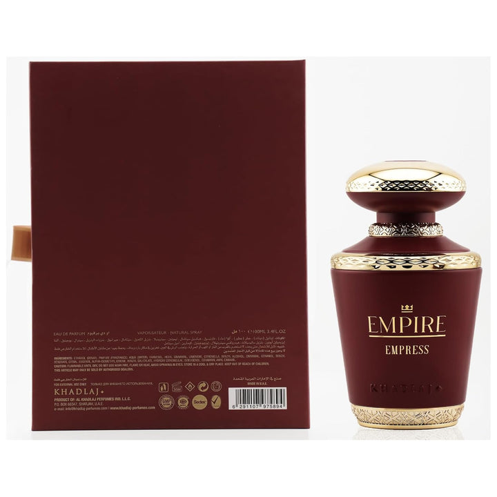 Khadlaj Empire Empress Eau de Parfum Spray for Women, 3.4 Ounce