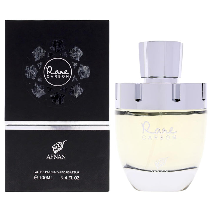 Afnan Rare Carbon Eau De Parfum Spray for Men, 3.4 Fl. Oz