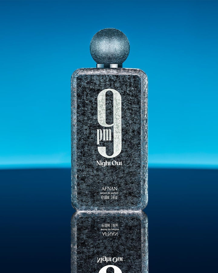 Afnan 9 PM Night Out Unisex Extrait de Parfum, 3.4 Fl. Oz