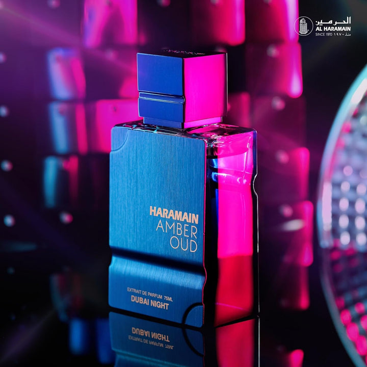 Al Haramain Amber Oud - Dubai Night - Cologne for Men and Women - Bergamot, Tonka Bean Fragrances - Long Lasting Perfume for Men and Women - 2.5 oz